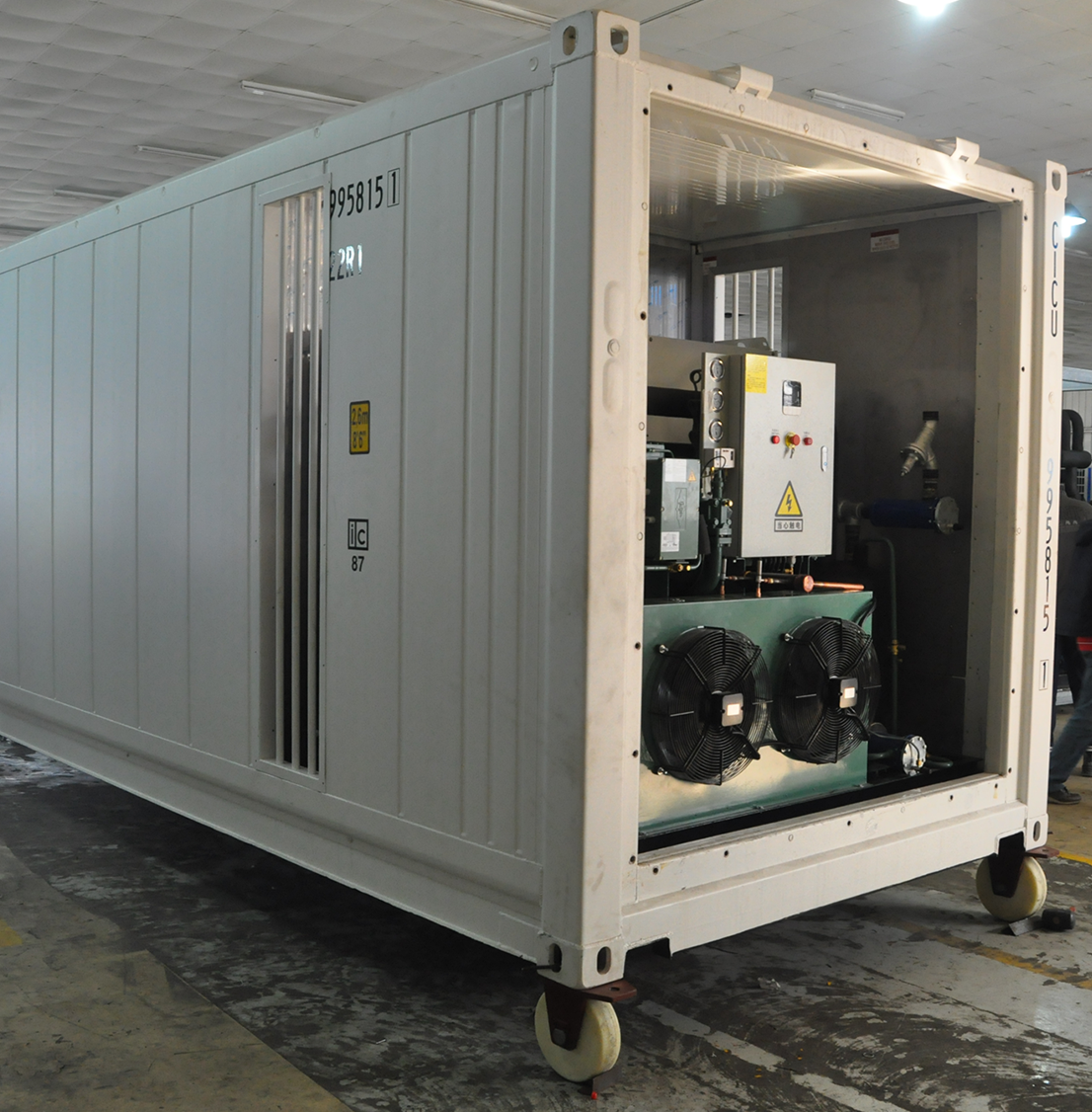 Blast Chiller or Freezer built into a container